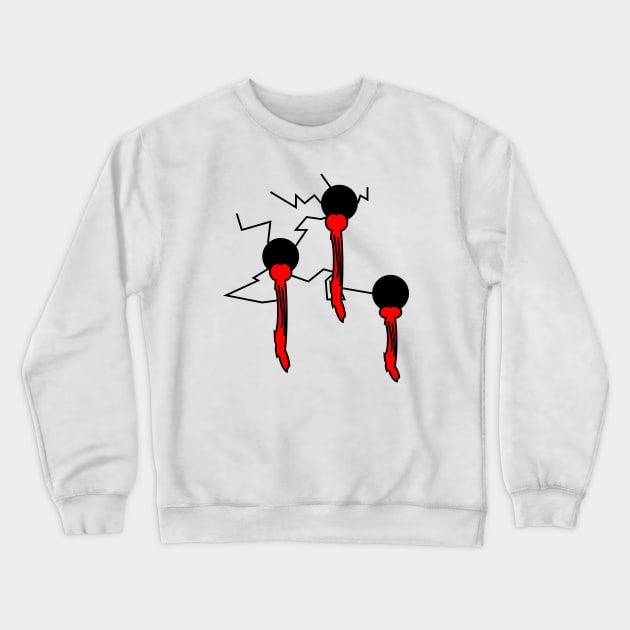 Blood Shots Crewneck Sweatshirt by meow-meow